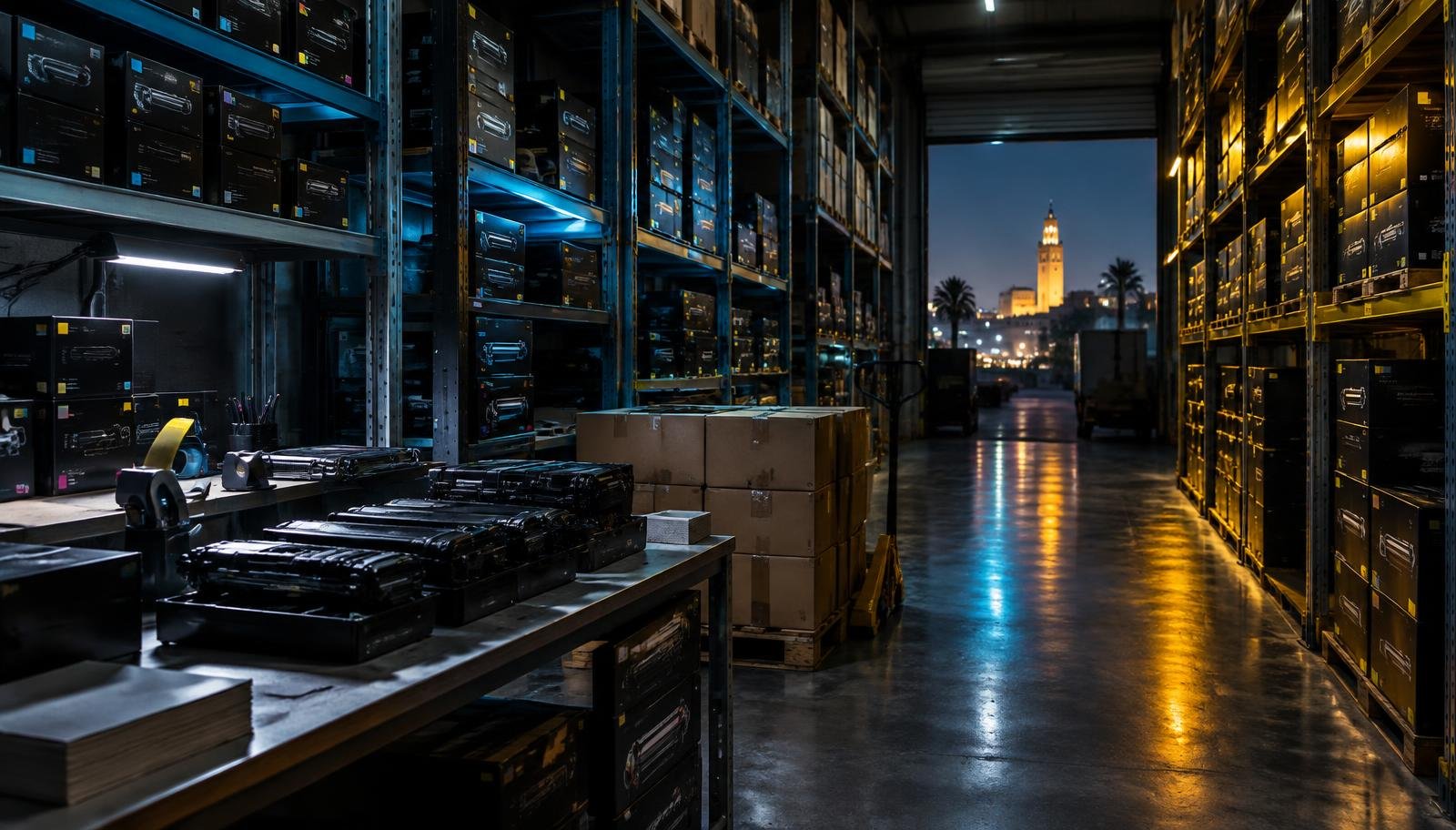 Entrepôt de consommables d'impression FAMIB à Casablanca